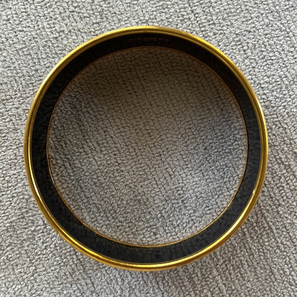 Hermes bangle bracelet with horse black & gold - Picture 6 of 8